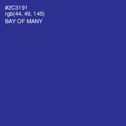 #2C3191 - Bay of Many Color Image